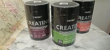 creatin: Креатин моногидрат 1WIN — набор из 3 вкусов (микронизированная — 2