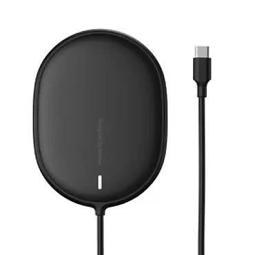 apple adapter 20w: Baseus Light Magnetic BS-W518 WXQJ-02 15W Maqnitli Simsiz Şarj Cihazı — 1