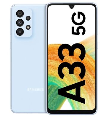 блендер самсунг: Samsung Galaxy A33, 128 GB, rəng - Göy, Zəmanət, Düyməli, Barmaq izi
