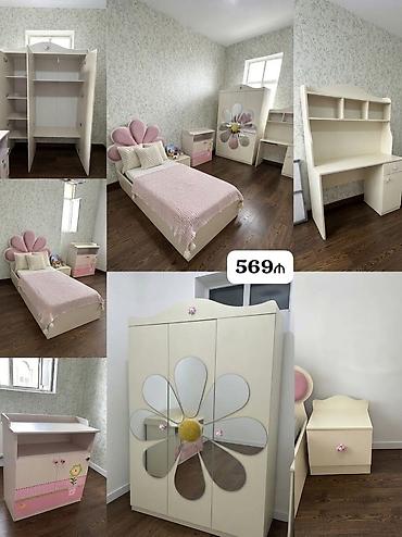 Gənc yataq dəsti – 569 manat Dəst tərkibi: - Çarpayı (başlıqlı