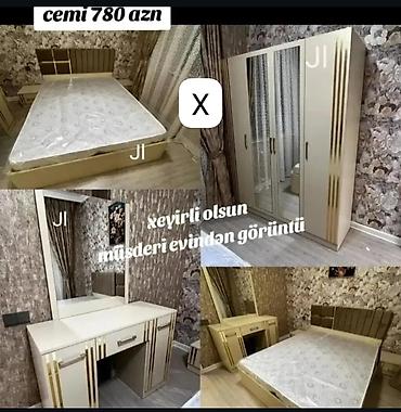 Yataq otağı dəsti Tərkibi: - Geniş iki nəfərlik çarpayı, yumşaq