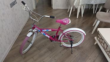 18 lik velosiped: Uşaq velosipedi – 20" təkər ölçüsü - Rəng: çəhrayı-ağ, çiçək naxışlı — 7