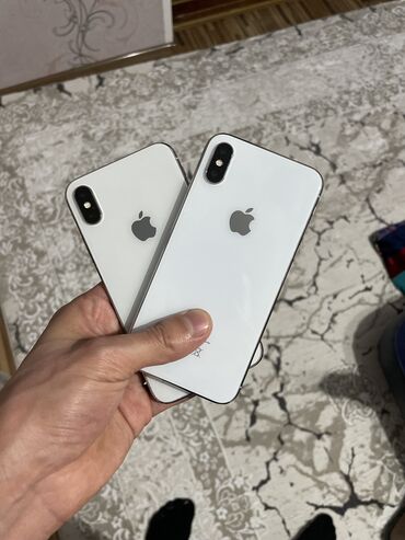 Apple iPhone: IPhone X, Б/у, 64 ГБ, Чехол, 100 %