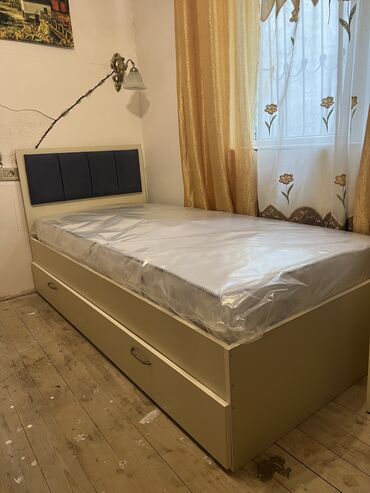 румынская мебель бу: Новый, Односпальная кровать, С матрасом, С выдвижными ящиками, Азербайджан