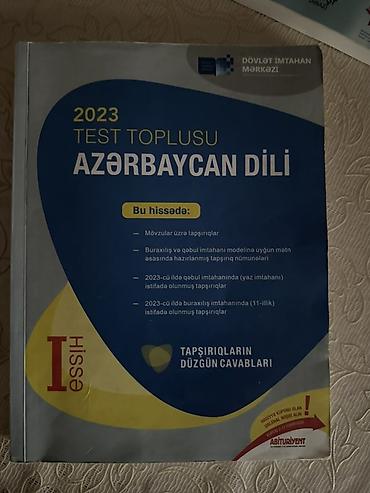 Testlər: Kitablar təmiz və səlqəlidi.Üstündə yazılmayıb.Məktəb və imtahan — 3