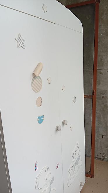 mdf panel: Oğlan və qız üçün, İşlənmiş, 2 qapılı, Açılan, Düz dolab — 2