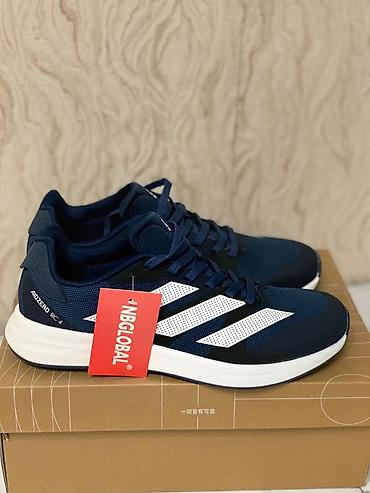 Мужские кроссовки, 41, Adidas, Новый, цвет - Синий, Бесплатная доставка