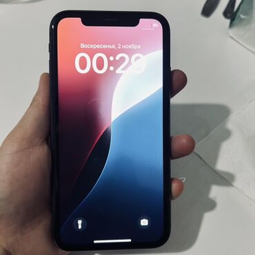 дисплей айфон xr: IPhone 11, Колдонулган, 256 ГБ, Кара, Каптама, Куту, 82 %