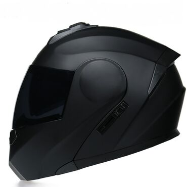 Шлемы: •Чёрный шлем для мотоцикла! Новый! Отличного качества! С чёрным