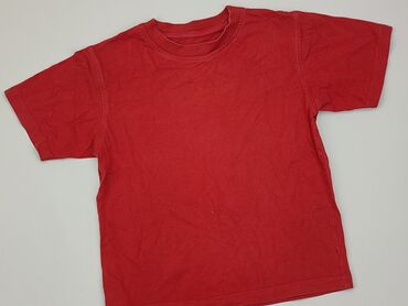 koszulka polo czerwona: Koszulka, 5-6 lat, 110-116 cm, stan - Dobry