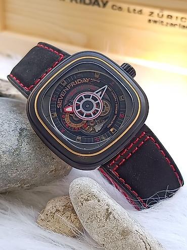 luc saatlar: Yeni, Qol saatı, Sevenfriday, rəng - Qara — 1