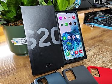 s20: Samsung Galaxy S20 Plus, Б/у, 128 ГБ, цвет - Серый, 2 SIM — 2
