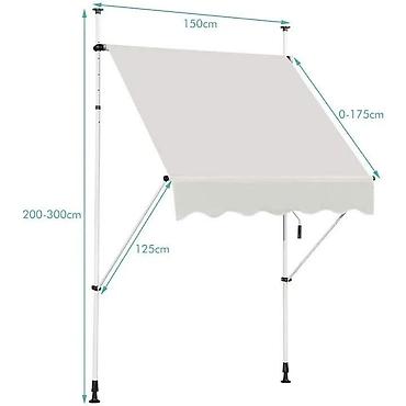 intex: 06. Balkonska podesiva tenda 150 x 120 - 10.999 din Podesiva visina — 3