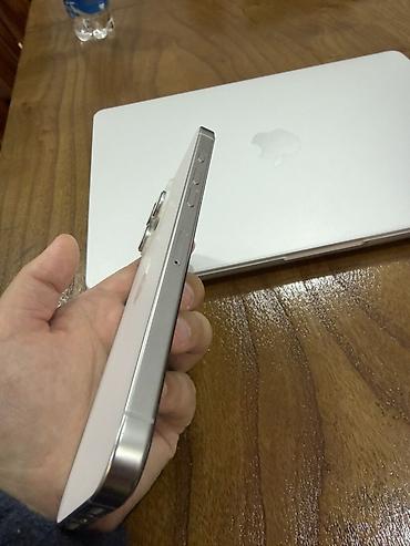 б у котлы: IPhone 16 Pro Max, Б/у, 256 ГБ, White Titanium, Защитное стекло, Чехол, 92 % — 3
