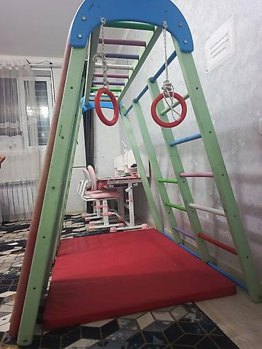 спортивные тренажоры: ПРОДАЁТСЯ : Детский спортивно-игровой комплекс для дома - Материал — 6