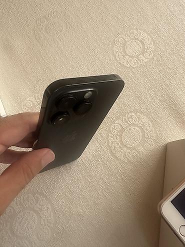 iphone 11 barter var: IPhone 14 Pro, 256 GB, Black Titanium, Zəmanət, Simsiz şarj, Sənədlərlə — 3