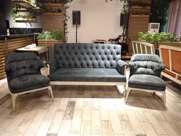 Sifarişlə restoran üçün masa və oturacaq dəstləri: Stullar ilə, Kvadrat masa, 2 nəfər — 1