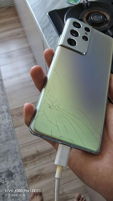 самсунк s22: Samsung Galaxy S21 Ultra, Б/у, 256 ГБ, цвет - Серебристый, 2 SIM — 2