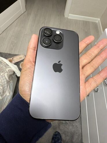 iphone 14 купить бишкек: IPhone 14 Pro, Колдонулган, 256 ГБ, Black Titanium, Коргоочу айнек, Каптама, Куту, 85 %