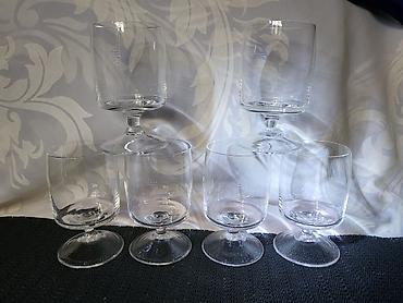 Čaše: Case za vino iz 80ih. Case ( kafanske) za vino,perketne,sve na njima — 6