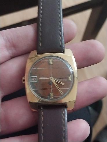 Klassik mexaniki qol saatları – 2 ədəd 1) Kişi saatı - Korpus: qızılı