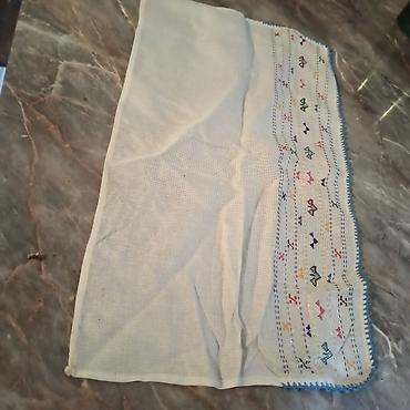 Kuhinjski tekstil: Ručni rad – tekstilni set - Pamučna rustična krpa/ukrasni peškir sa — 1