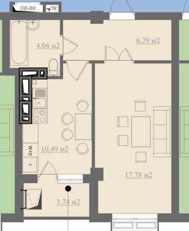 продаю квартиру авангард стиль: 1 комната, 42 м², Элитка, 10 этаж, Дизайнерский ремонт