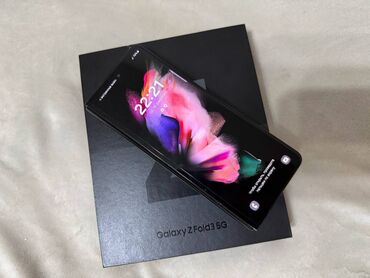 Samsung: Samsung Galaxy Z Fold 3, Колдонулган, 256 ГБ, түсү - Кара, 2 SIM