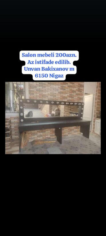 layla mebel salonu: Salon mebeli 200azn. Az istifade edilib. Unvan Bakixanov m 6150