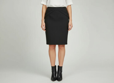 krótkie czarne spódniczka: Women`s skirt, size M