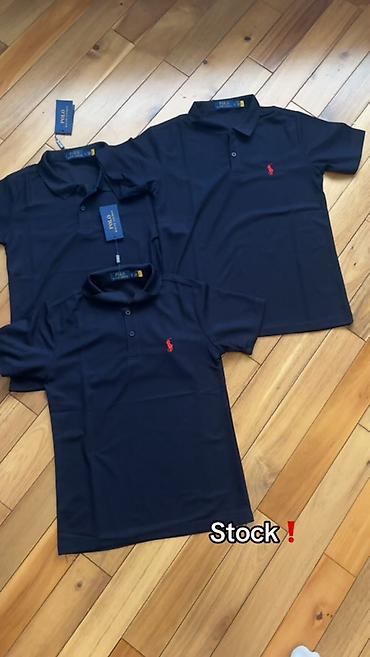 Kişi geyimləri: Polo Ralph Lauren t‑shirtləri (klassik polo) - Rəng: tünd göy/qaraya — 1
