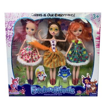 детский мир платья на девочку: Набор кукол Enchantimals (Три подруги) [ акция 50% ] - низкие цены