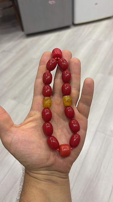 bas ortuyu: Məhsul: Təsbeh kolleksiyası Təsvir: Sandal - kehraba - alman - — 9