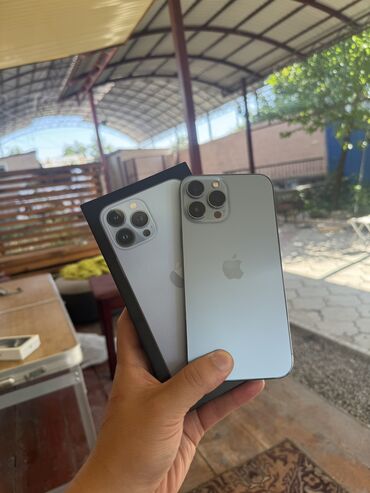 купить редми нот 13 бу: IPhone 13 Pro Max, Б/у, 16 ГБ, Blue Titanium, Коробка, 80 %