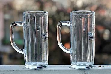 Čaše: Paulaner Munchen Krigla sa zlatnim detaljima 0,5l. Paulaner Munchen — 4