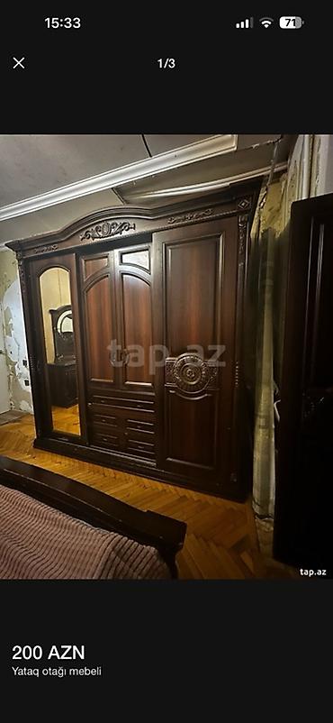 Mebel: İkinəfərlik çarpayı, Dolab, İşlənmiş — 2