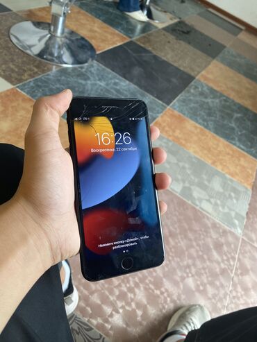 каракол iphone: IPhone 7 Plus, Жаңы, 32 ГБ, Кара, Каптама, 100 %