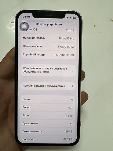 x 256: IPhone 12 Pro, Б/у, 256 ГБ, Серебристый, 100 % — 4