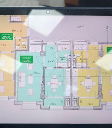Продажа квартир: 1 комната, 42 м², Элитка, 14 этаж, Готовая ПСО (под самоотделку) — 9