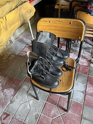 batinka 43: Məhsul: 43 ölçü hərbi botlar Təsvir: Klassik qara rəngli, bağlamalı — 1
