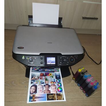 Принтеры: Принтер 6 цветов 3в1 МФУ Epson RX610 полностью рабочий, печать цветная