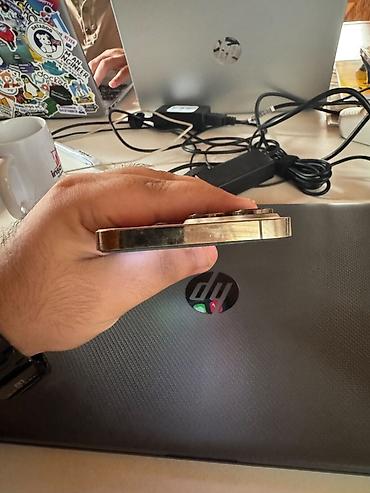 iphone aux: IPhone 14 Pro Max, 256 GB, Qızılı, Qırıq — 8