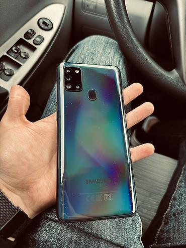 Samsung: Samsung Galaxy A21S, 64 GB, rəng - Göy, Barmaq izi — 4