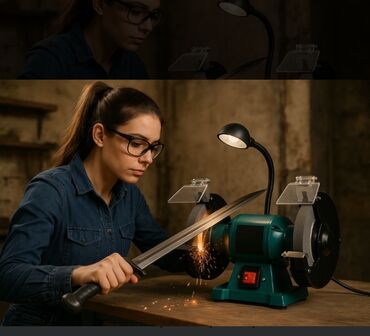 полировочный круг: Точильный камень электрическая новая точилка нождак 🔪🛻