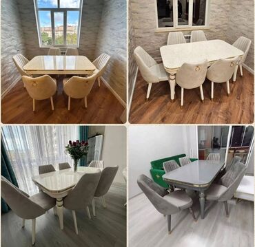 Sifarişlə masa və oturacaq dəstləri: Dördbucaq masa, Qonaq otağı üçün -da lalafo.az — 12 Sifarişlə masa və oturacaq dəstləri: Dördbucaq masa, Qonaq otağı üçün — 12