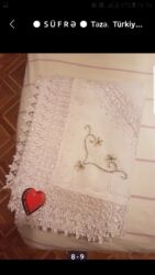 Digər qab-qacaq və mətbəx ləvazimatları: Süfrə. Təzə. Türkiyə istehsalı. Tac firması. Ölçü - 220 x 160 — 3