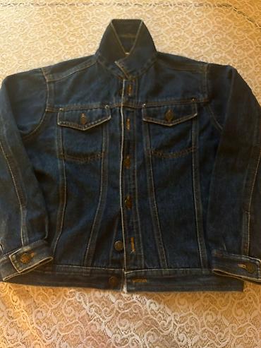 koja pencek: Klassik tünd-mavi cins gödəkçə - Material: 100% denim (cins), sıx — 4