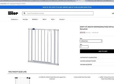 Ostali dečiji nameštaj: Sigurnosna barijera za decu/petite – Safety 1st (metална) - Tip — 4