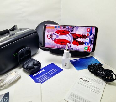 Samsung: Samsung Galaxy S9, Б/у, 256 ГБ, цвет - Золотой, 1 SIM, 2 SIM, eSIM — 16