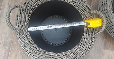 Горшки для растений: Кашпо для интерьера или экстерьера из полиротанга. Ручная работа — 3